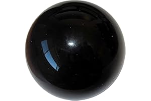 HomDSim 20cm/8inch Diameter Gazing Globe Mirror Ball,Black Stainless Steel Polished Reflective Smooth Garden Sphere,Colorful and Shiny Addition to Any Garden or Home