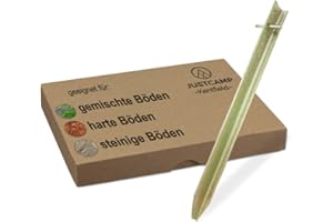 JUSTCAMP Kentfield Piquets de Tente (Longueurs: 30 cm / 40 cm / 50 cm) 6 pcs / 12 pcs / 24 pcs / 48 pcs