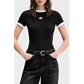 Tommy Hilfiger TJW SLIM SH BADGE SS RIB EXT T-shirt Kadın