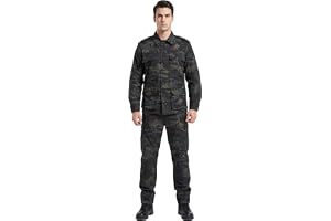 YUSHOW Airsoft kamouflagedräkt herr paintball militärjacka taktiska byxor