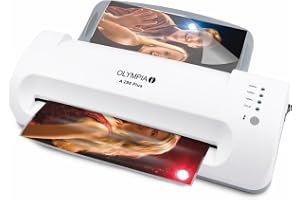 Olympia A 296 Plus lamineringsmaskin, backloader (80–175 micron, upp till DIN A4, visitkort, laminator med folier, laminators