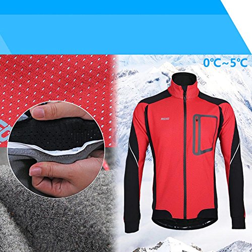 Lixada MTB Mountainbike Jacket Winter Trikot Radfahren Fahrradkleidung Winddicht Jersey - 8