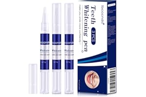 JEMPET Gel blanqueador dental Blanquear los dientes pluma: 3 piezas eficaces blanquear los dientes removedor de manchas - fácil de usar gel blanqueador de dientes naturales
