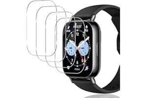 Yenwen Szkło hartowane do Xiaomi Redmi Watch 5 Lite ochrona (nie dla Redmi Watch 5), 4 sztuki folii ochronnej 9H twardość anty-zarysowania hartowana ochrona ekranu, przezroczysta