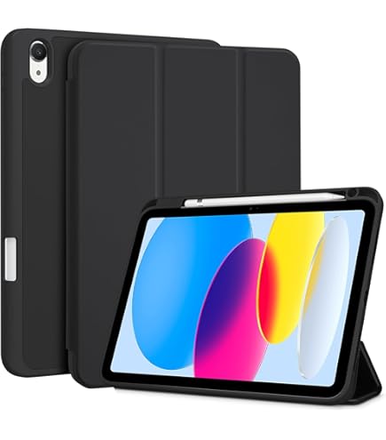 ProCase voor iPad (A16) 11e generatie 11 inch 2025/10e generatie 10.9 2022 hoesje met potloodhouder, volledige camerabescherming slanke hoes met