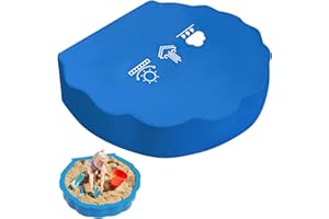 CREWELL Sandkasten Abdeckung, Sandmuschel Abdeckung 100 * 15cm Muschel Sandkasten Abdeckung Abdeckung für Sandkasten Schutzhülle für Sandbox Sandkastenplane