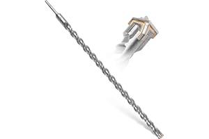 Foret SDS Plus BAUBECK 30 mm x 600 mm - Foret béton/pierre, acier 40CR, 4 coupes, SDS Plus 30 mm, foret maçonnerie haute précision