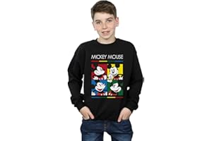 ABSOLUTE CULT Disney Boys Mickey Mouse Square Colour Sweatshirt