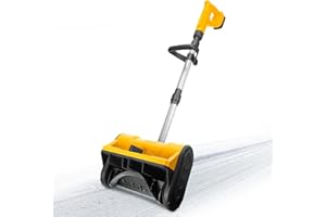 CHENGSUWEI Cordless Snow Blower Compatible with Dewalt 20V Max Battery, 12.8"wide, 9.66″depth, 300lbs/min，500W Electric Snow Shovel with Brushless Motor, 20ft Throwing Distance, Adjustable Front Handle