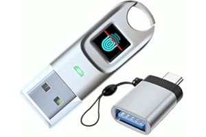 XGAGHB Klucz USB FIDO2 i certyfikat cyfrowy ChipNet FIDO2 ID BioPass. Wysokie bezpieczeństwo chronione odciskiem palca. Hiszpańska firma z osobistym wsparciem, srebrny metaliczny