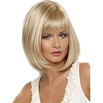 WIG ME UP Perücke Kurz & Wellig In Blond – Aus Japanischer Kunstfaser, Mit Größeneinstellung Bis 60 Cm Kopfumfang