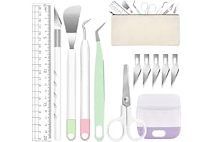 TERJBG Plotter Zubehör, 13 Stück Vinyl Plotter Zubehör, Entgitterwerkzeug Plotter für Cricut Zubehör, DIY machen, Cameos, Beschriftung, Silhouette