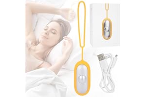 Yabound Sleep Aid Device, Handheld Sleep Aid, USB Charging Anxiety Device, Microcurrent Sleeping Aids for Anxiety, Sleep Aid Machine for Adults Relieve Anxiety and Stress (Yellow)
