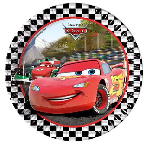 37-teiliges Disney PIXAR Party-Set Cars Formula – Teller Becher Servietten Tischdecke für 8 Kinder - 2