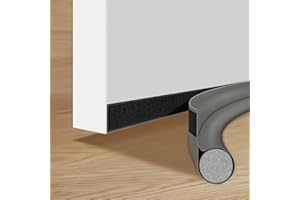 UTXN Draft Excluder for Doors 37in/96cm Draught Excluder One Sided Door Draft Excluder Draught Excluder for Doors Under Door Draught Excluder of Noise Reduction Warmth Dustproof(Grey)