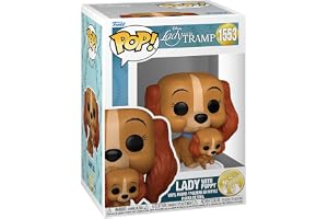 Funko POP! Disney: Lady & The Tramp - Lady With Puppy - Lady And The Tramp - Lilli and the Tramp - Samling Vinylfigur - Prese