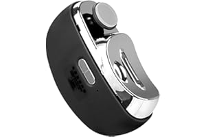 Pzuryhg Coupe-ongles électrique professionnel, ergonomique, pour ongles épais et sensibles, noir, rechargeable USB, sécurité intégrée, design ergonomique, adapté à tous les âges