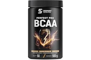 INSPORT Nutrition - BCAA PERFECT PRO - Supplément Sportif Professionnel - L-Glutamine - Vitamine B6-50 Portions - 500g Poudre - Goût: (Energy Drink)