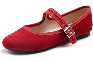 Feversole Ballerina Pelle Scamosciata Colorata con Cuscino in Memory Foam per amaretti da Donna