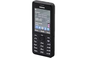 301 Nokia 301 Smartphone (6,1 cm (2,4 Zoll) Display, 3,2 Megapixel Kamera, Stereo FM, 64 MB interner Speicher) schwarz [T-Mobile-Branding]