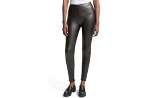 Tom Tailor Denim Damen Leggings in Fake-Leder-Optik
