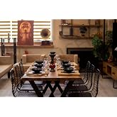 NTConcept Vinne Doğal Ahşap Yemek Masası (Normal Ceviz, 85 x 220 cm)