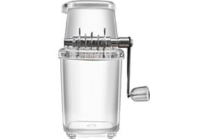 WALAKA LUGGAGE Walaka Broyeur à Glace de Haute qualité, Transparent avec Couteaux en Acier Inoxydable, Robust et Durable pour la Production de Glace pilée (A)