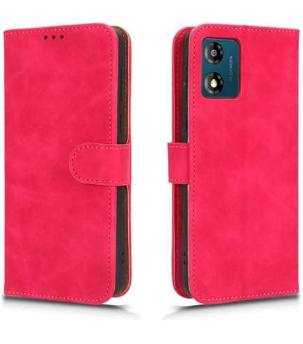 WOBURN Custodia In Pelle PU Con Flip Magnetica Per Motorola Moto G13 – Libro Portafoglio Con Funzione Stand, Verde