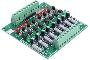 MEROURII Module d'Isolation Optocoupleur, 8 Canaux Carte d'Isolation Optocoupleur AC 110V 220V NPN Sortie de Bas Niveau Module de Test AC Moniteur de Puissance