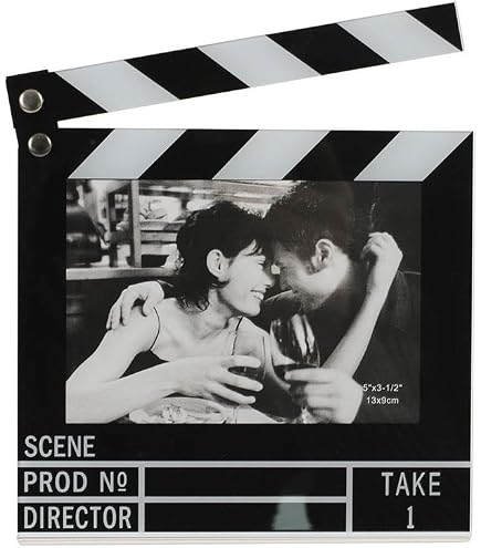 Cornice Foto Stile Cinema Vintage, Autoportante, Con Design A Pellicola, Per Foto 7 Pollici, Nera, Per Tavolo