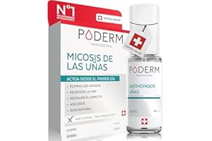 PODERM - TRATAMIENTO HONGOS UÑAS PIES | Plantas excepcionales potentes antihongos, reparadoras, purificantes y revitalizantes | Cuidado profesional pie/mano | Fácil y rápido | Hecho en Suiza