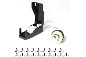 Europalamp 20 Douilles GU10 en Céramique Automatique 230V classe 2 avec Câbles Isolés pour Lampes et Ampoules LED GU10