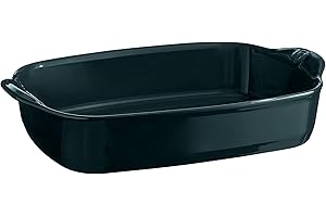 EH739652 Emile Henry Plat à four rectangulaire 36,5 x 23,5 cm Belle-Ile, Blanc