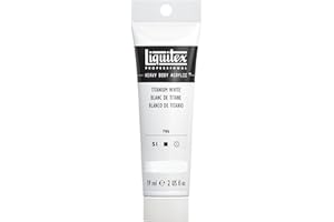 Liquitex 1045432 Heavy Body - Colore Acrilico Professionale Denso, ad Alta Viscosità, Bianco (Bianco Titanio), 59 ml