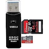 High Speed USB 3.0 - SD / SDHC and Micro SD Memory Card Reader / Writer for Sony, Panasonic, Canon, Fujifilm, Olympus, Pentax