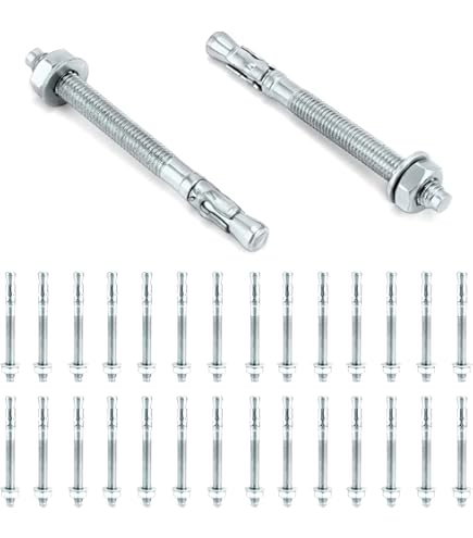 Expansieschroefbouten Schroeven for baksteen, ankerbouthaken, M6 M8 M10 304 roestvrijstalen expansieschroef hijsexpansiebout externe zeshoek reductieriem ingebouwde spanning (lengte: 90 mm (1 stuks