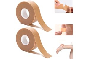 Tcdwla 2 Pcs protector dedos pie,tiritas ampollas,esparadrapo tela Pegatinas impermeables para pies de esmerilado, multiusos autoadhesivas resistentes para evitar ampollas y arañazos(500x2,5cm) (2Pcs)
