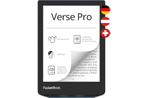 PocketBook E-Book Reader 'Verse Pro' (tysk version) 16 GB minne, IPX8, Bluetooth, 15,2 cm (6 tum) E-Ink Carta Display - Azure