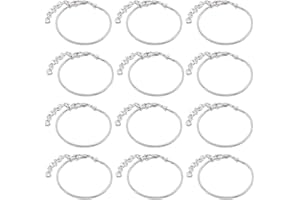 SOFPLATE Scatola Bracciali con Ciondoli A Catena A Serpente Bracciale in Ottone Stile Europeo con Catena di Prolunga in Ferro e Targhetta A Cuore