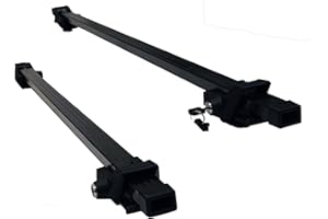 UKB4C Locking Car Roof Rack Cross Bars fits Cars with Raised Roof Rails