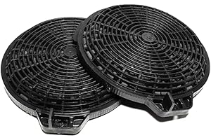 EVAYP / 2x Filtre à charbon actif/Convient pour ELICA - B&Q - CATA - DESIGNAIR - COOKE & LEWIS / 02859394 - CARBFILT4 - ART00801 - CARBFILT4CL pour hottes de cuisine, hottes aspirantes