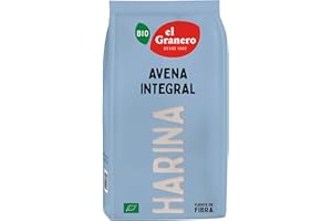El Granero Integral - Harina Ecológica de Avena - 1000 g - Contribuye a Mejorar el Tránsito Intestinal - Favorece el Desarrollo Muscular - Indicada para Elaborar Galletas o Pan