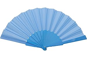 Colours & Beauty hellblaue Frauenfächer aus Plastik | Hochzeitsfächer | Hochzeitsfan | Hochzeitsgeschenke | Personalisierte Hochzeitsfächer | Japanische Fächer | Zeremoniefächer