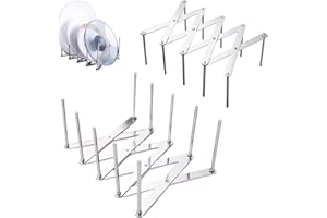 TADPOLEZ 2 Pcs Multifunción Estante Para Platos,Soporte Ajustable Para Tapa De Ollas De Acero Inoxidable Organizador De Olla Soporte Bandejas Rejilla De Soporte De Vapor Organizador De Utensilios De Cocina
