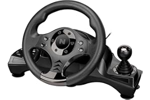 NiTHO Drive Pro V16 Gaming Steering Wheel with Pedals and Shifter, 270 Degrees Racing Wheel with Dual Vibration, Compatible with PC, PS3, PS4, Xbox One, Xbox Series X|S and Switch