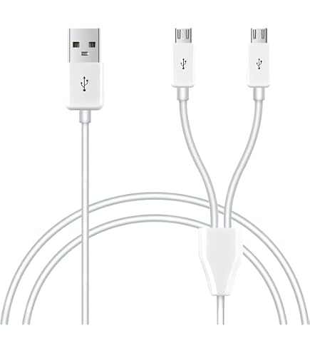 CACOCO-Micro Usb Splitter Cable, 4-In-1 Multi Micro Usb Cable Charging Cord To Wire Lead 2 0 Type A Male 4 Adapter For Data Sync Charge 1 64ft Black