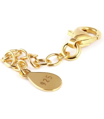 Set 6 Prolunghe Collana Con Moschettone - Catene Regolabili Oro Per Gioielli E Bracciali - Foto 8