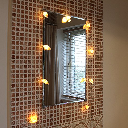 Muschel Lichterkette, 10 LEDs warmweiß, echte Muscheln, 1,5m, von Festive Lights - 7