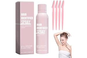 MIKLOVEN Hair Identifier Spray & Dermaplaning Kit for Women – New Facial Hair Removal Spray with Dermaplaning Blades, Comfortable Grip Shavers and Blades, 100ml – Gentle & Safe for Sensitive Skin
