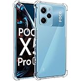 KZY İletişim Poco X5 Pro ile Uyumlu Kapak ile Uyumlu Kamera Korumalı Airbag Antishock K&ouml;şe Korumalı Şeffaf Silikon Kılıf